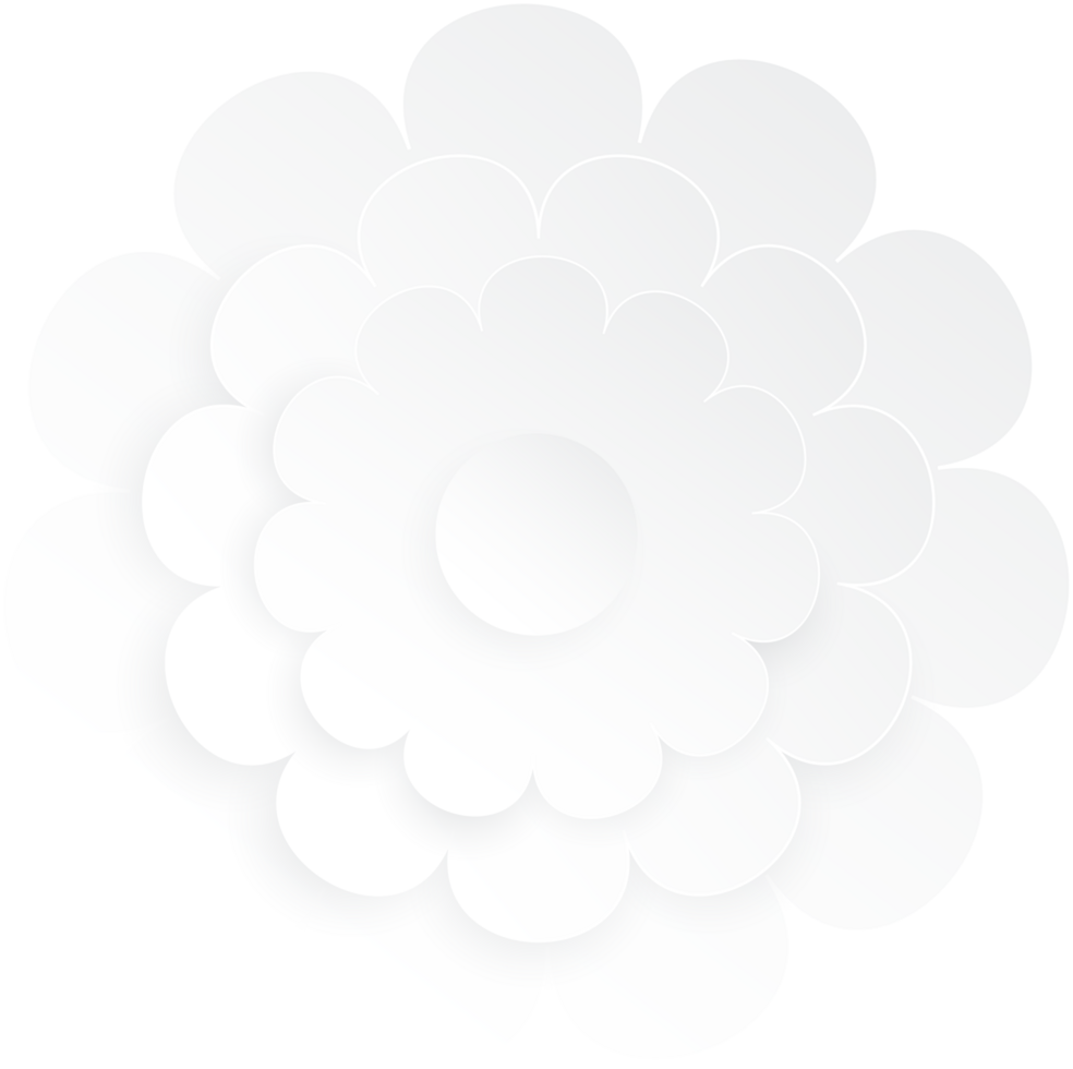 Flower, Element of floral paper cut. Paper cut of flower shape and spring symbol. png