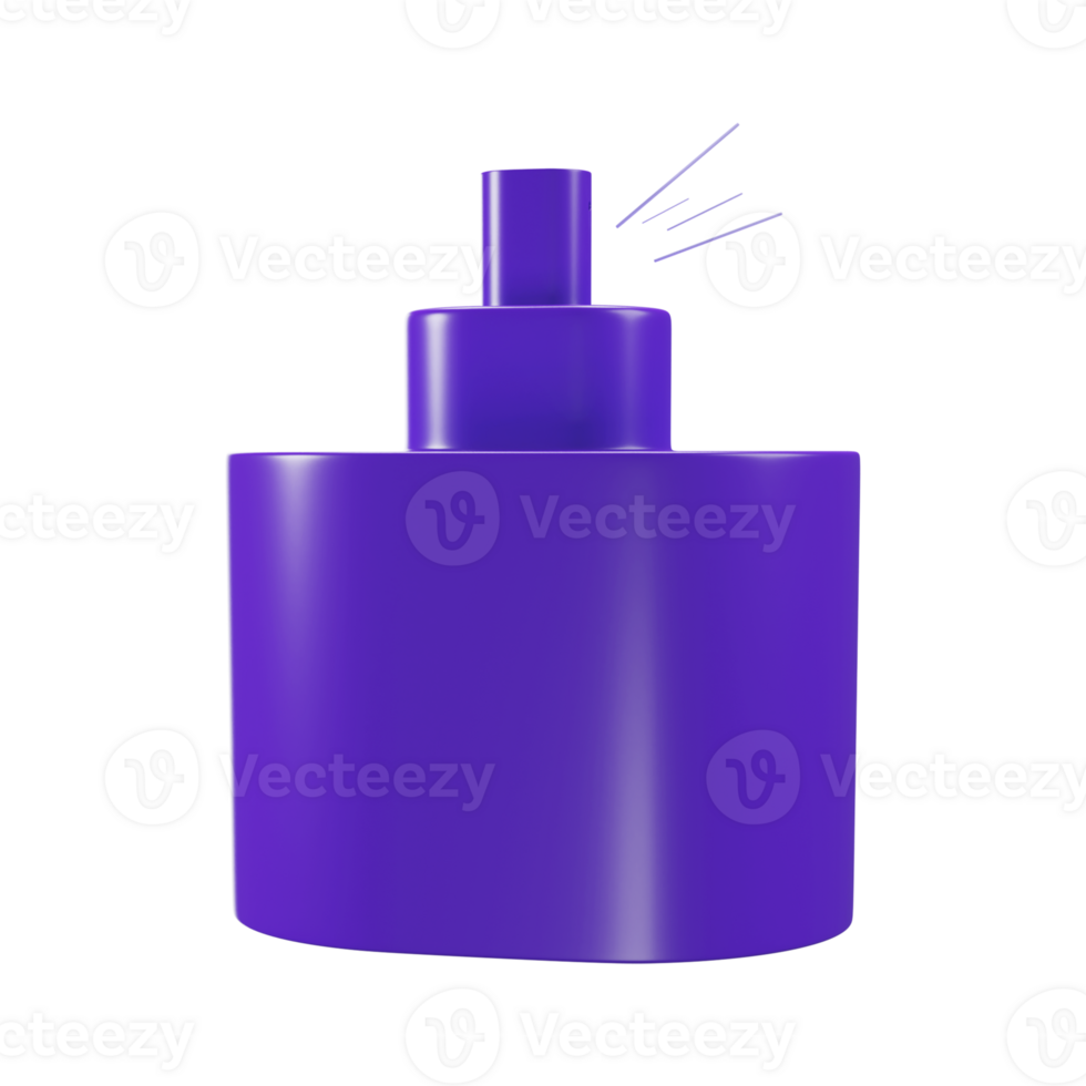 3D Render of Perfume Spray Bottle Element. png