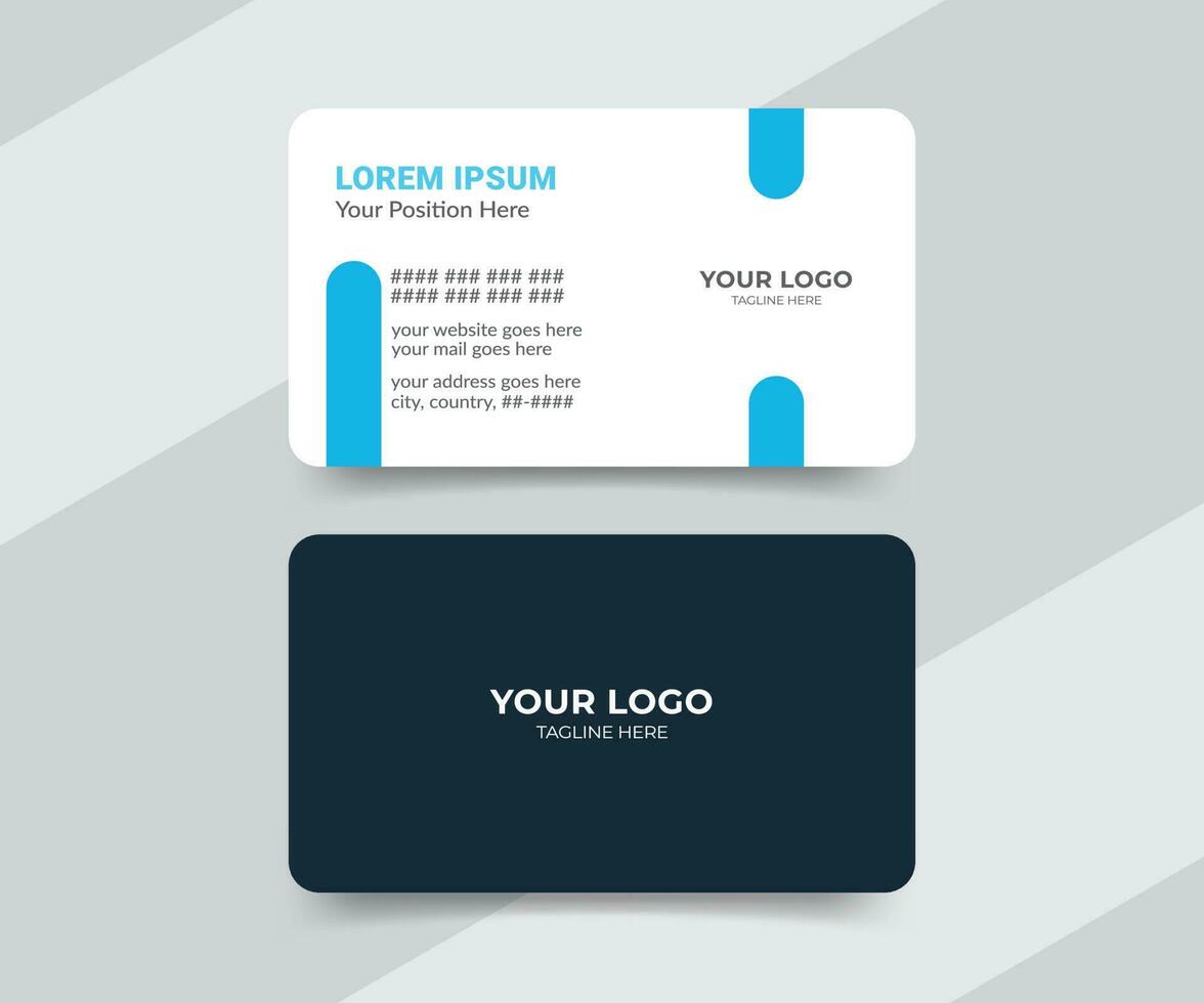 Medical healthcare doctor, clinic business card design template vector