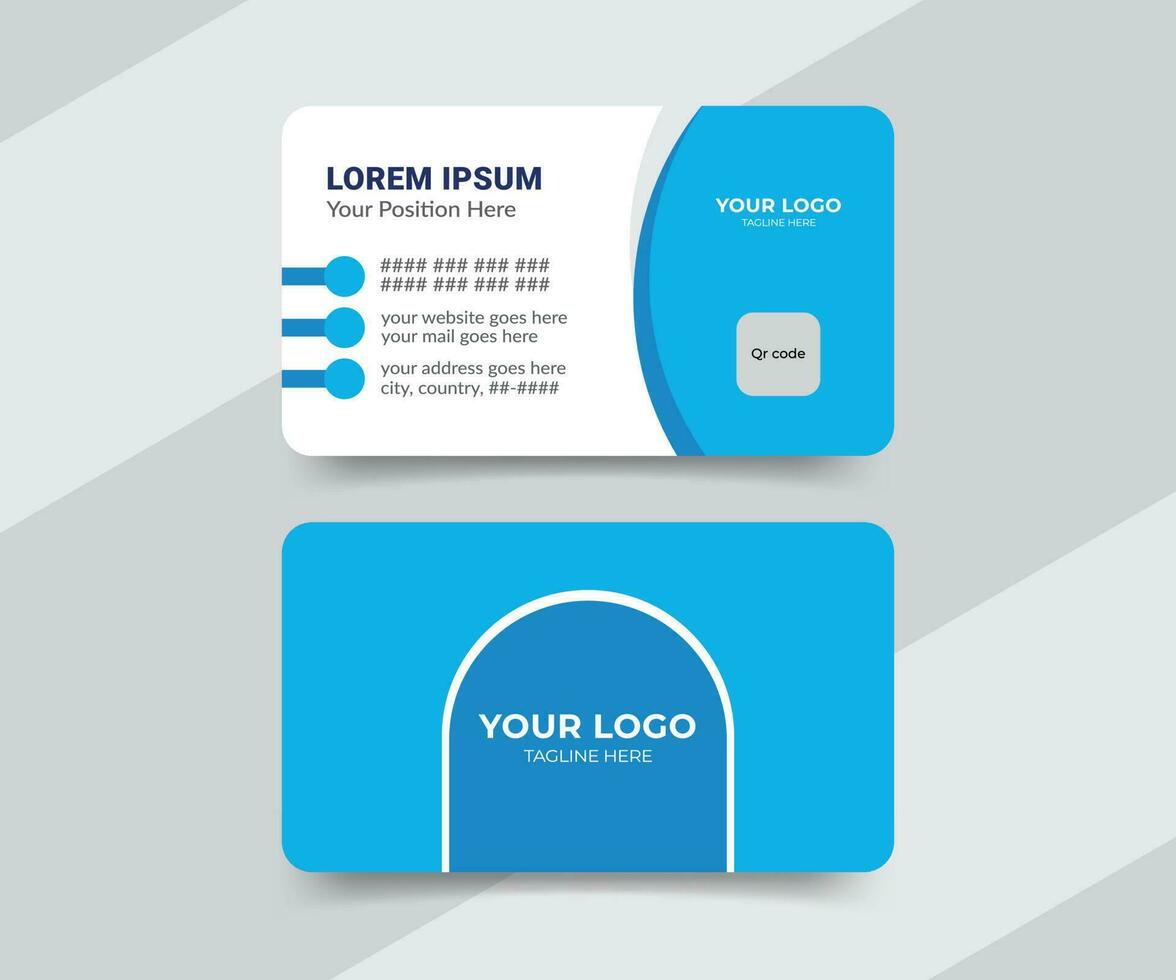 Modern and creative medical professional business card design vector