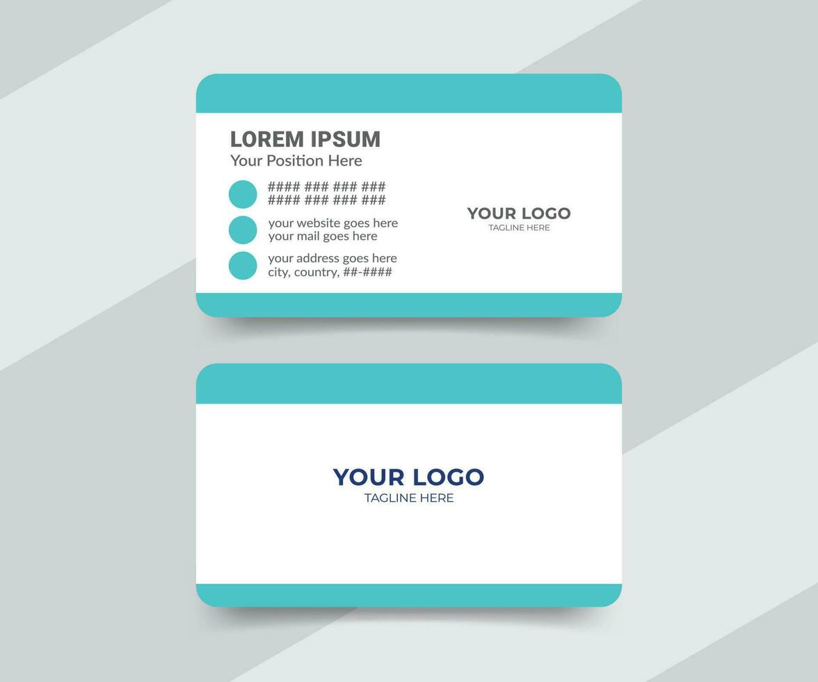 Modern medical doctor healthcare business card template vector