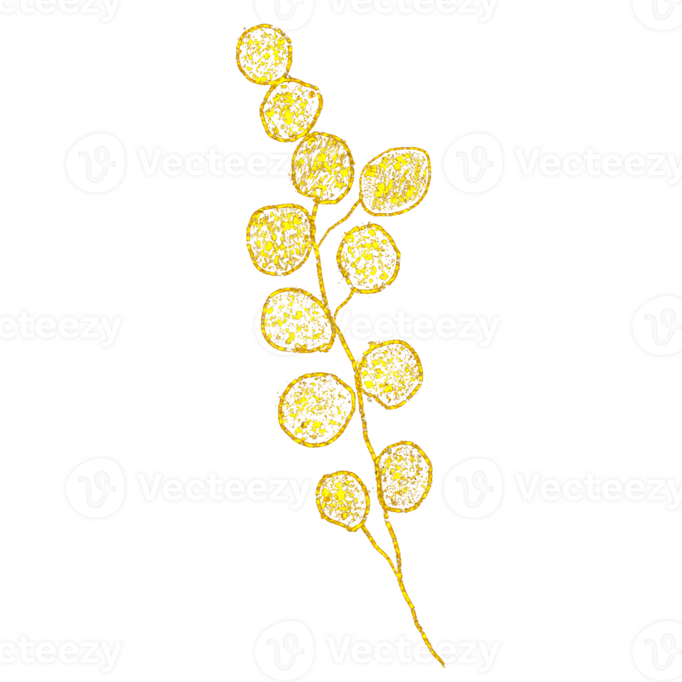 Gold Glitter Leaf Frame Wreath  Design, Holiday Bokeh, Golden Template png