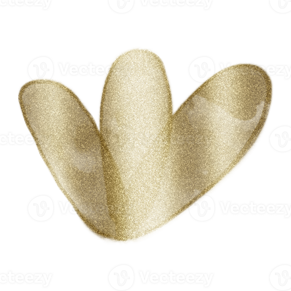 Gold Glitter Leaf Frame Wreath  Design, Holiday Bokeh, Golden Template png