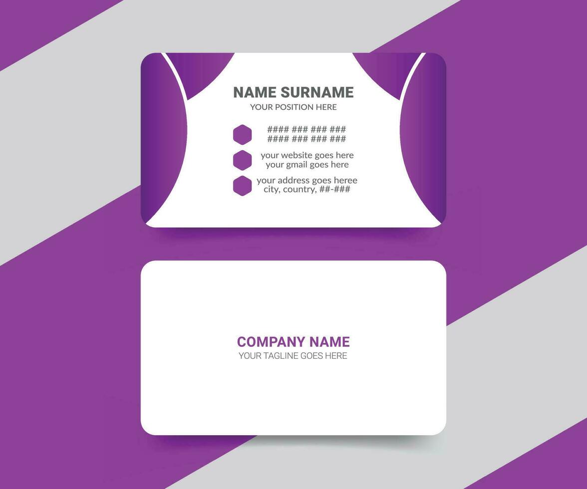 Business card for Medical healthcare service front and back side view vector template design
