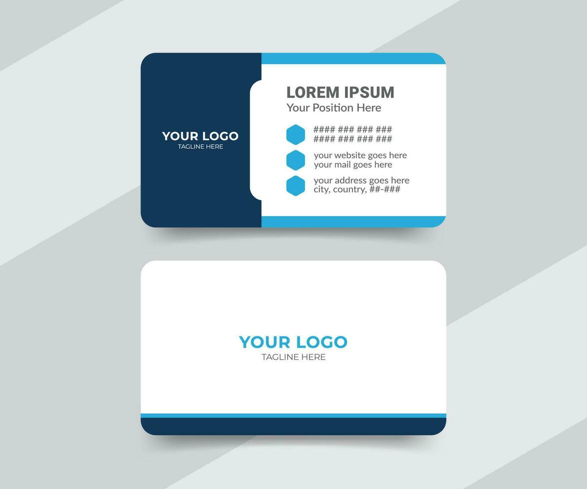 Medical healthcare business card template design for doctor vector