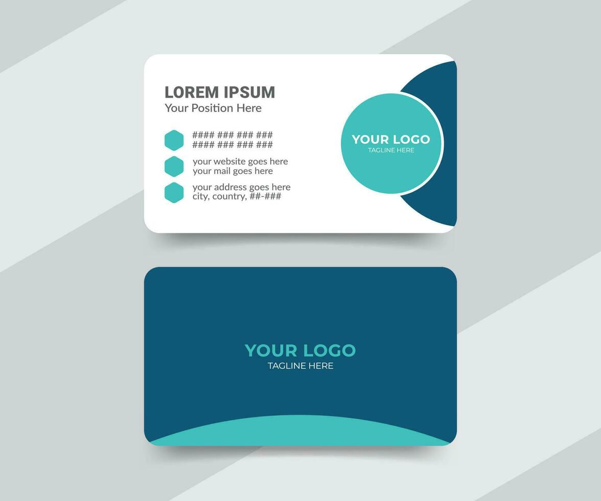 Modern and creative medical doctor business card template vector