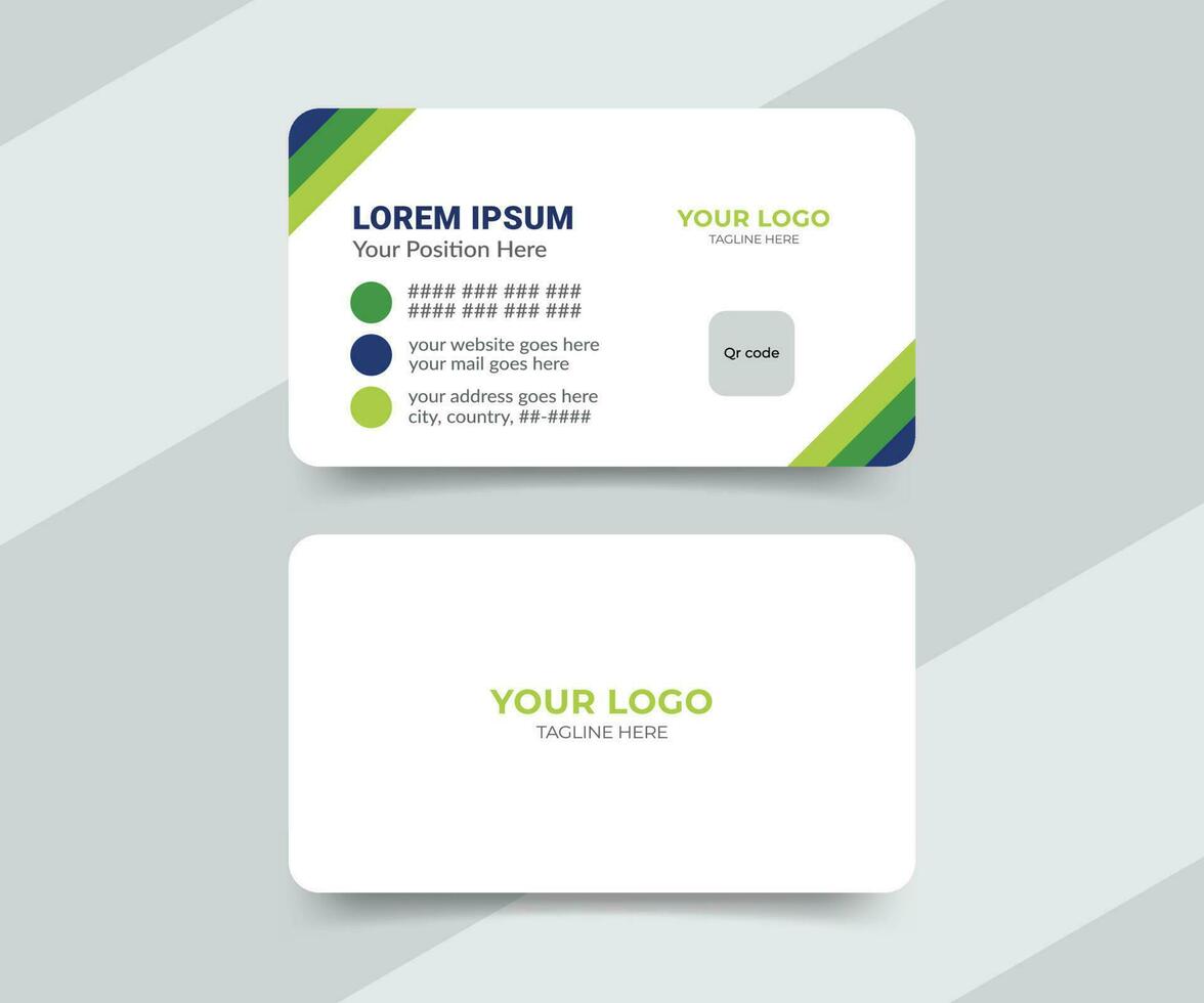 Medical healthcare doctor, clinic business card design template vector