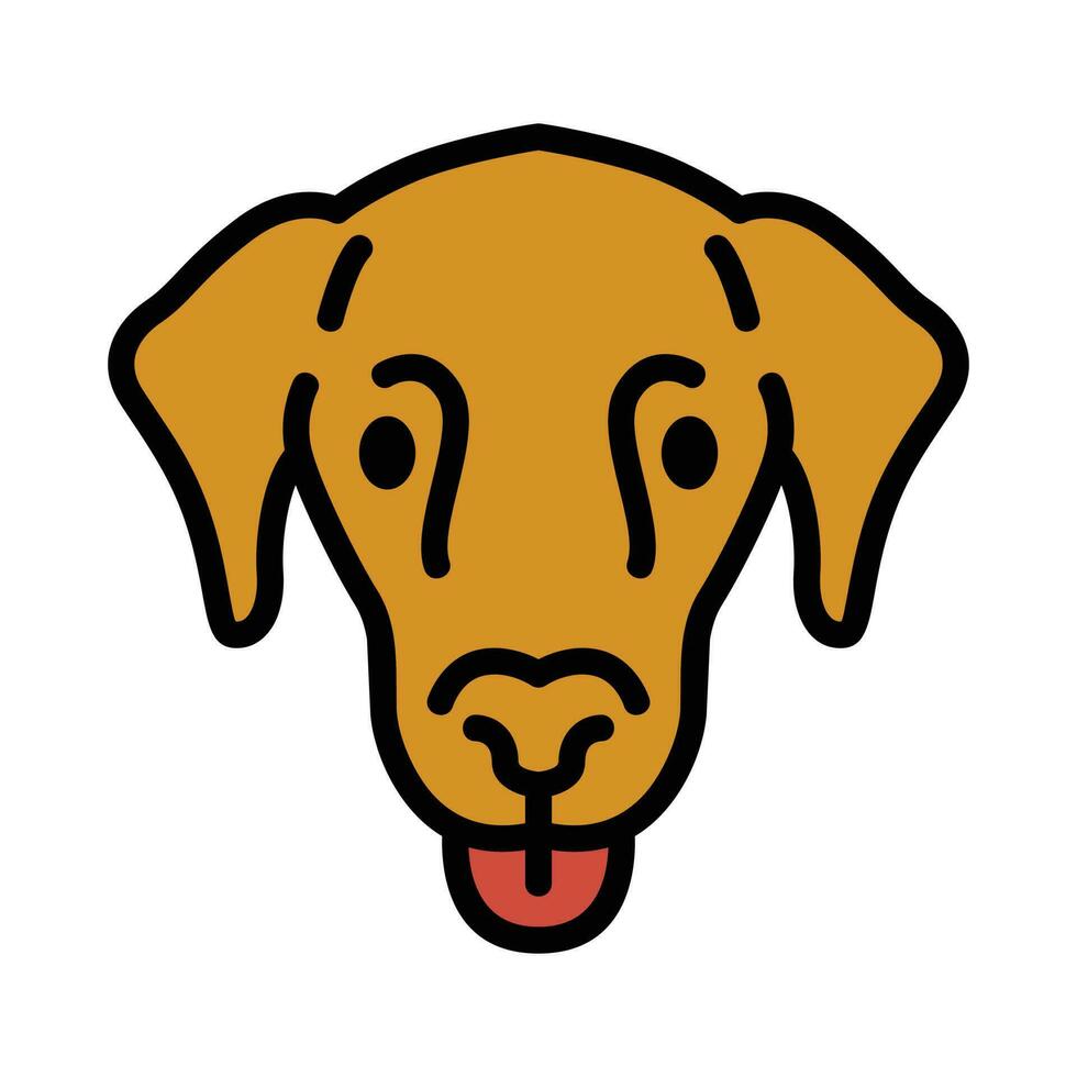 vector ilustración retrato de Labrador perdiguero cachorro. perro aislado