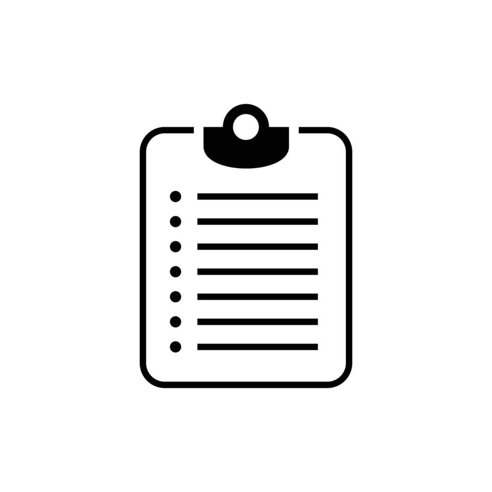 Lista de Verificación icono diseño. documento firmar y símbolo para web sitio y solicitud. vector