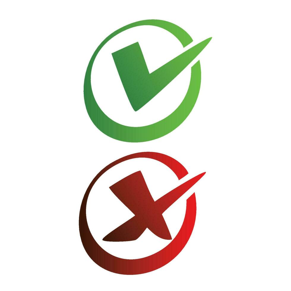 check mark design. vote icon, sign and symbol. vector