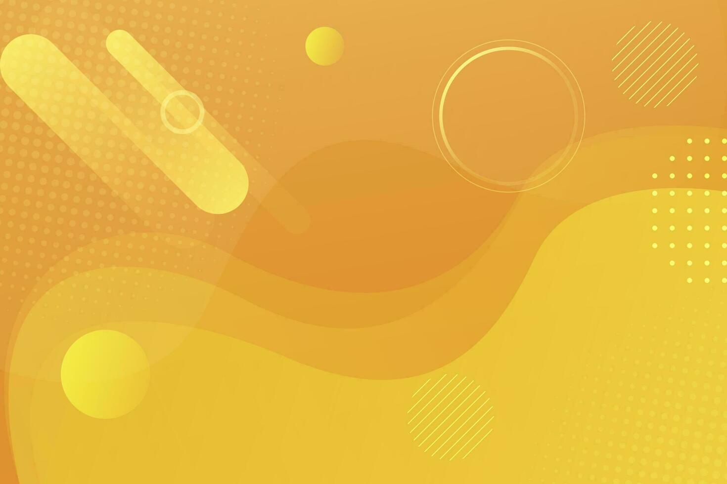 Modern gradient yellow abstract memphis style with geometric background. vector