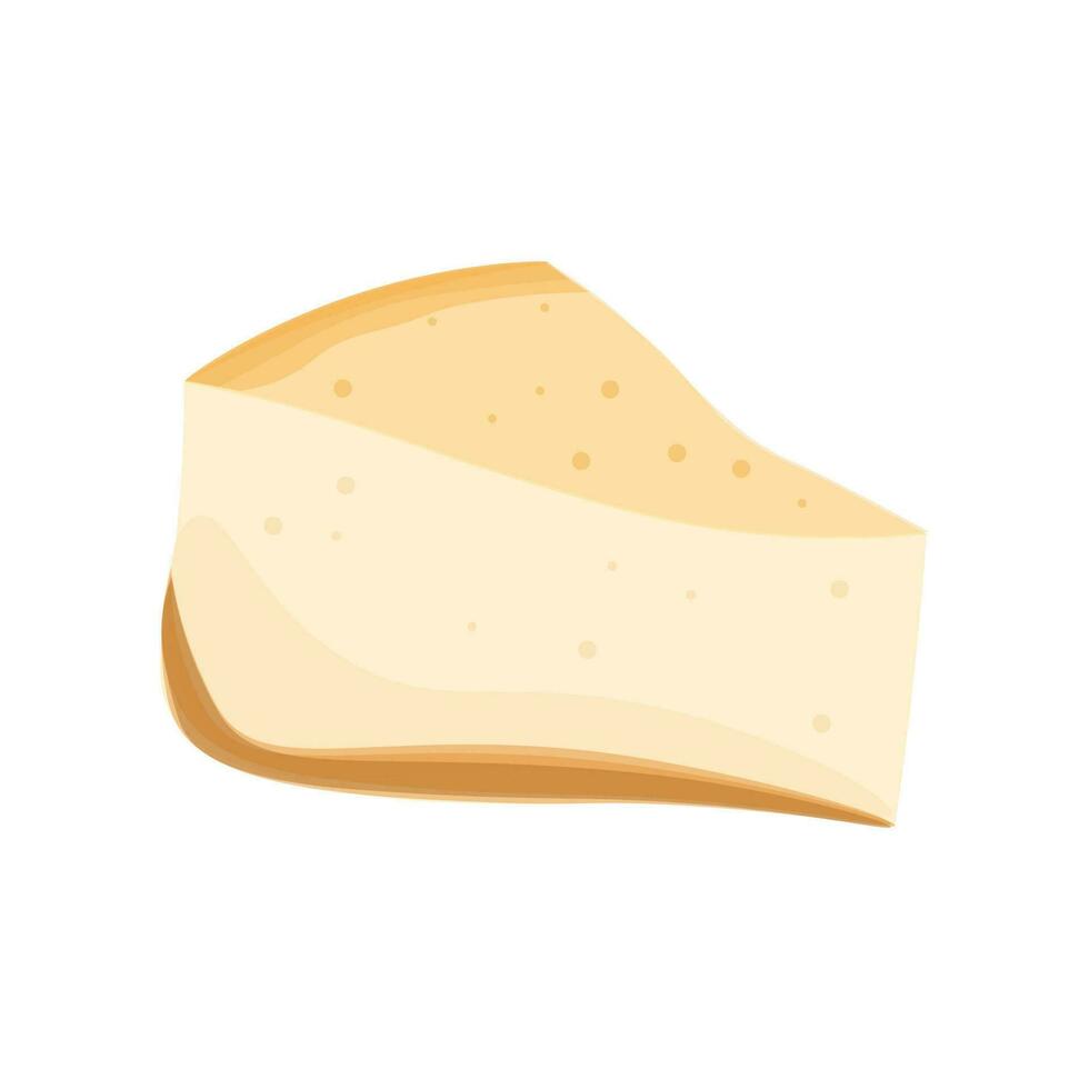 suave rebanada queso pastel vector ilustración logo