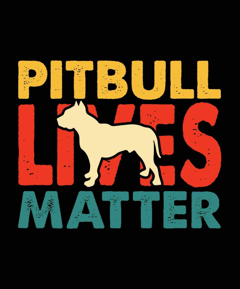 pitbull perro t camisa diseño vector