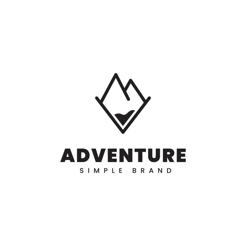 adventure simple logo vector