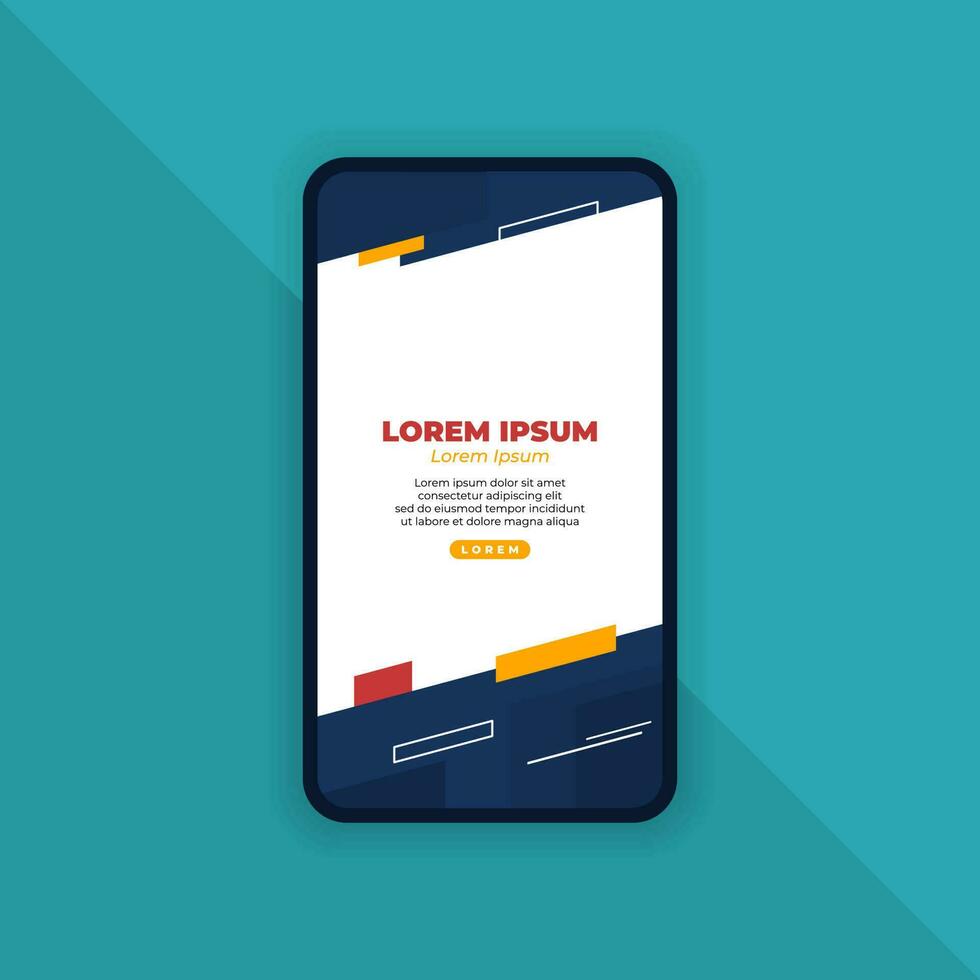 Abstract Geometric Background for Mobile Landing Page vector