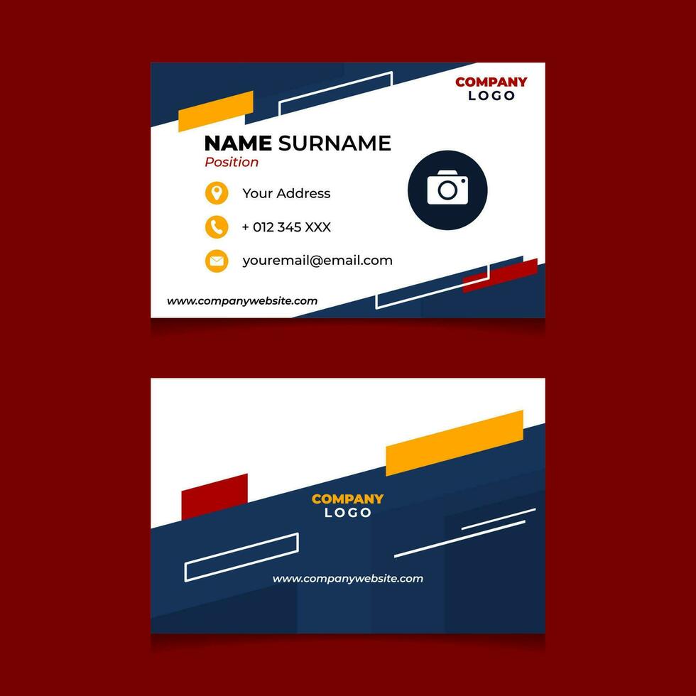Abstract Geometric Name Card Design for Business or Company 23793529