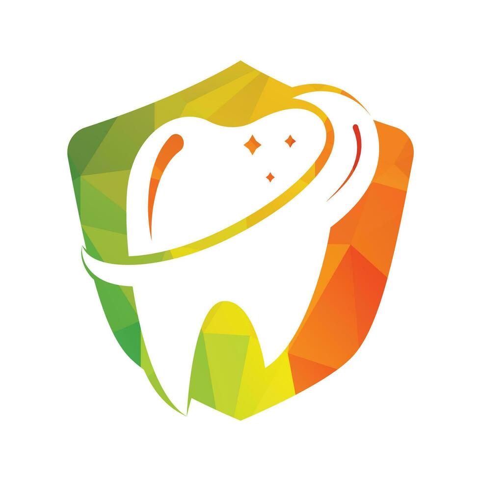 diseño de ilustración vectorial de plantilla de logotipo dental. plantilla de vector de diseño abstracto de dientes de logotipo de clínica dental.