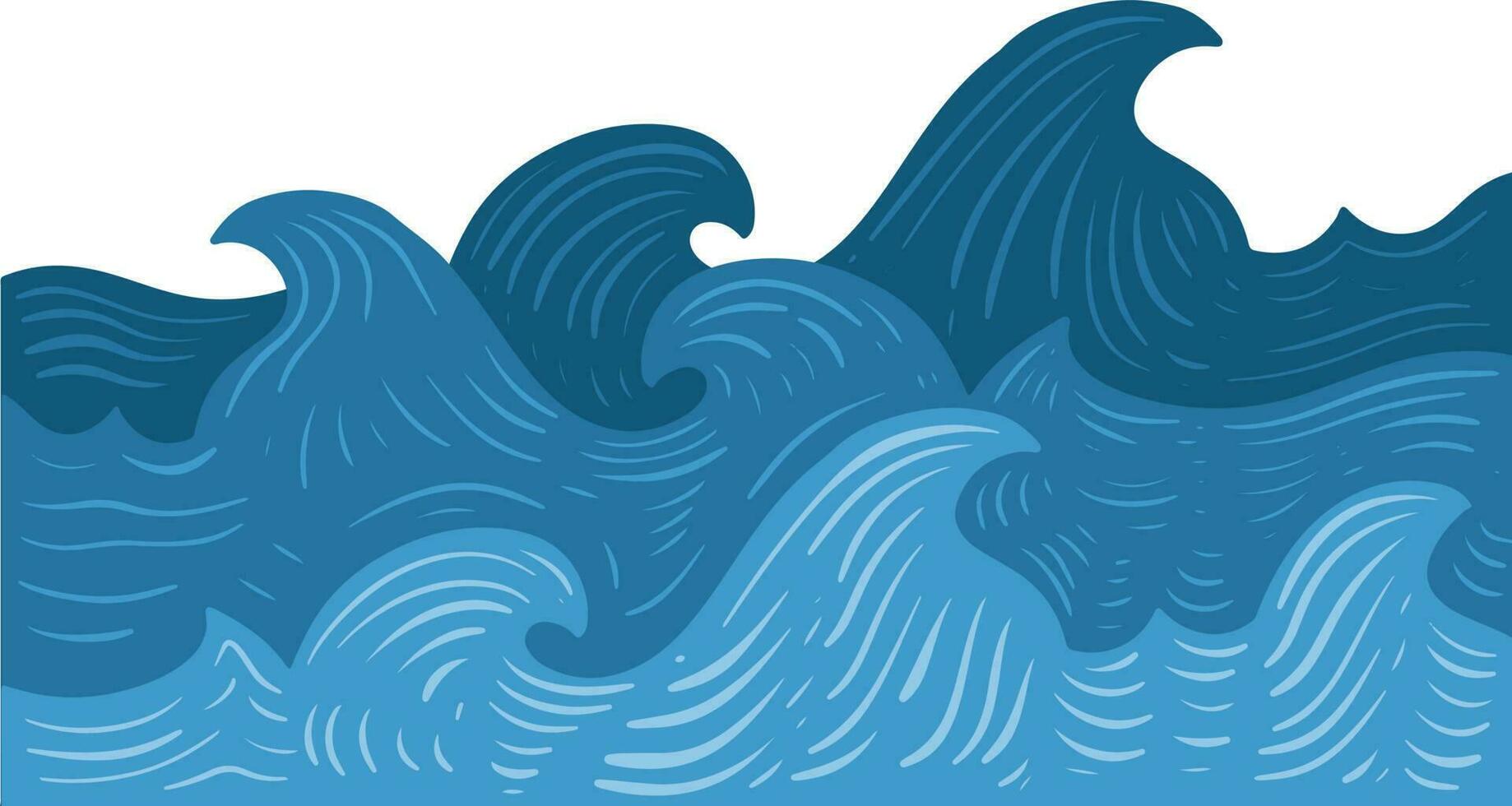 Fresco azul agua chapoteo elemento ilustración vector