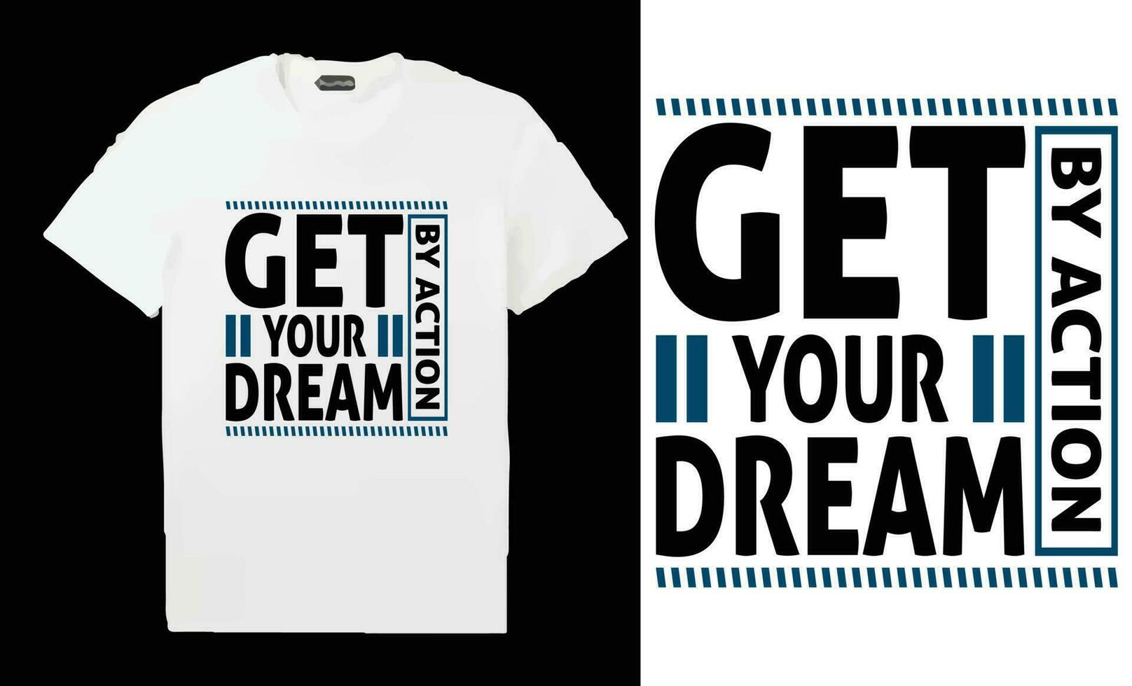 Custom Typography T-shirts Design vector