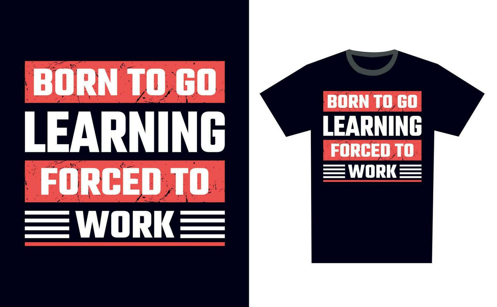 Learning T Shirt Design Template Vector