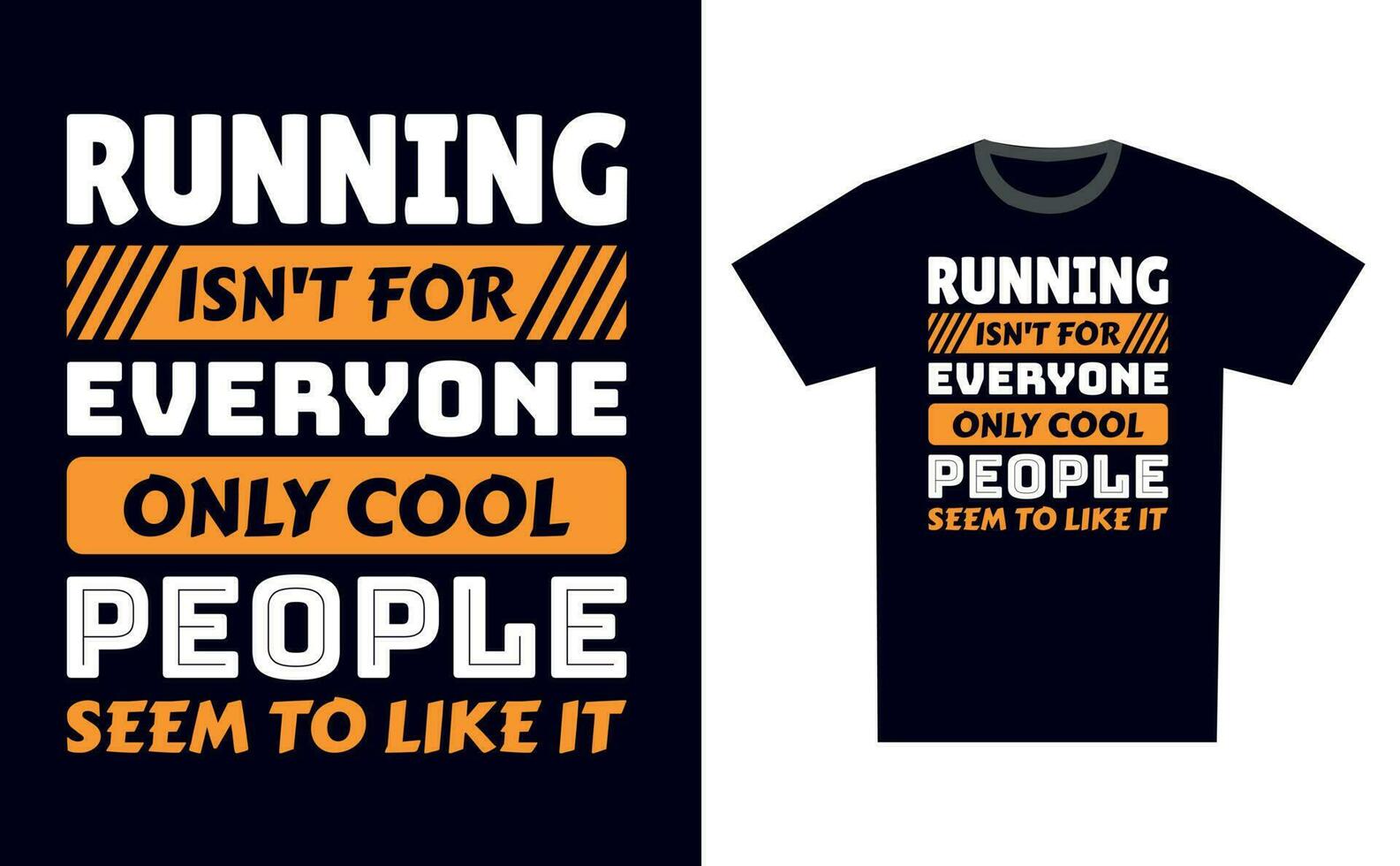 Running T Shirt Design Template Vector