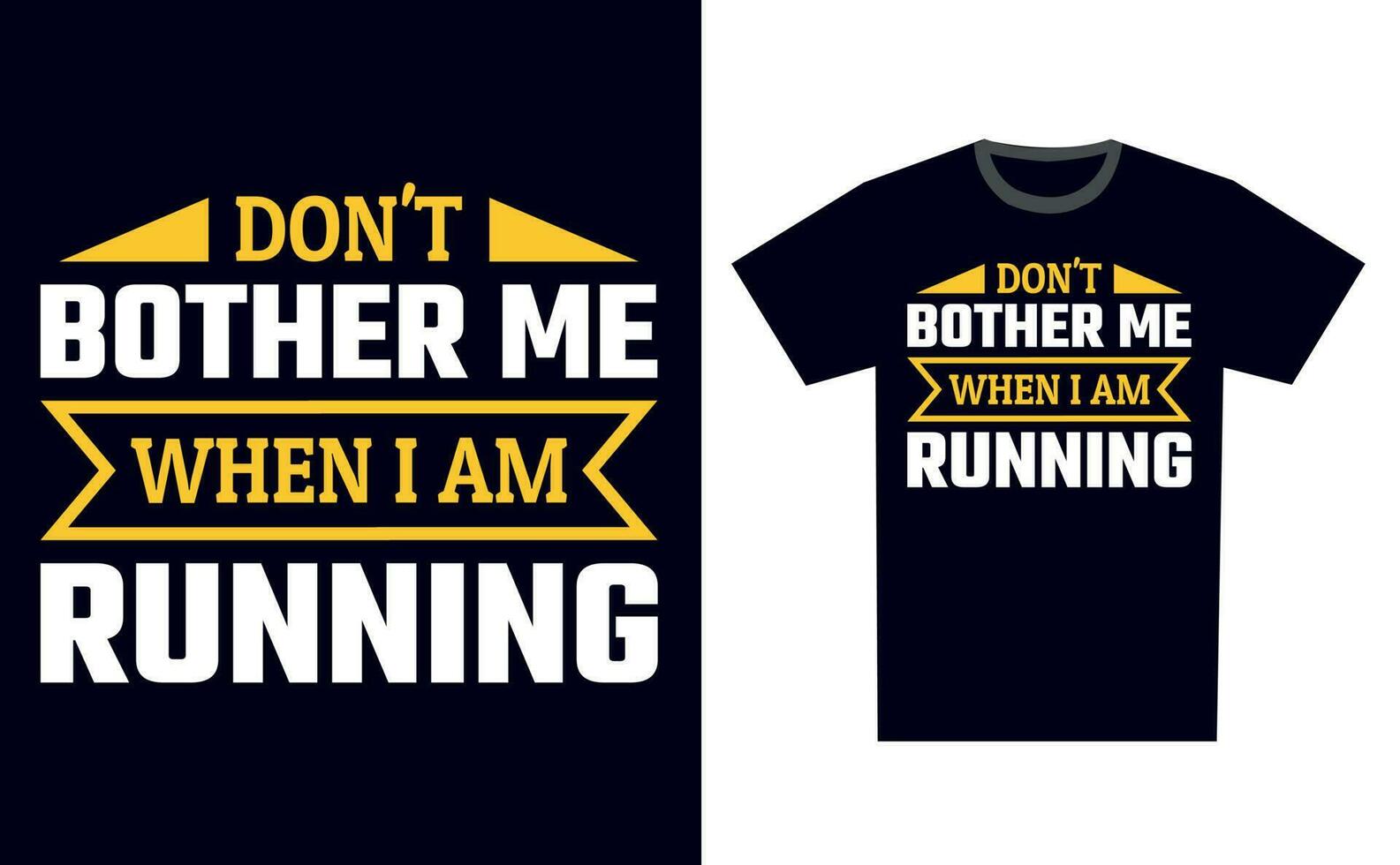 Running T Shirt Design Template Vector