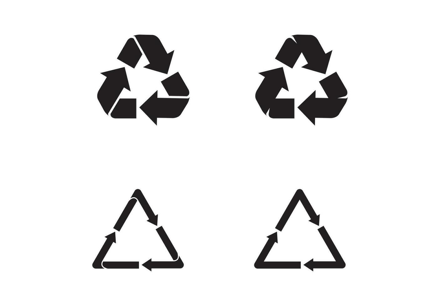 Set Recycle icon vector illustration on background