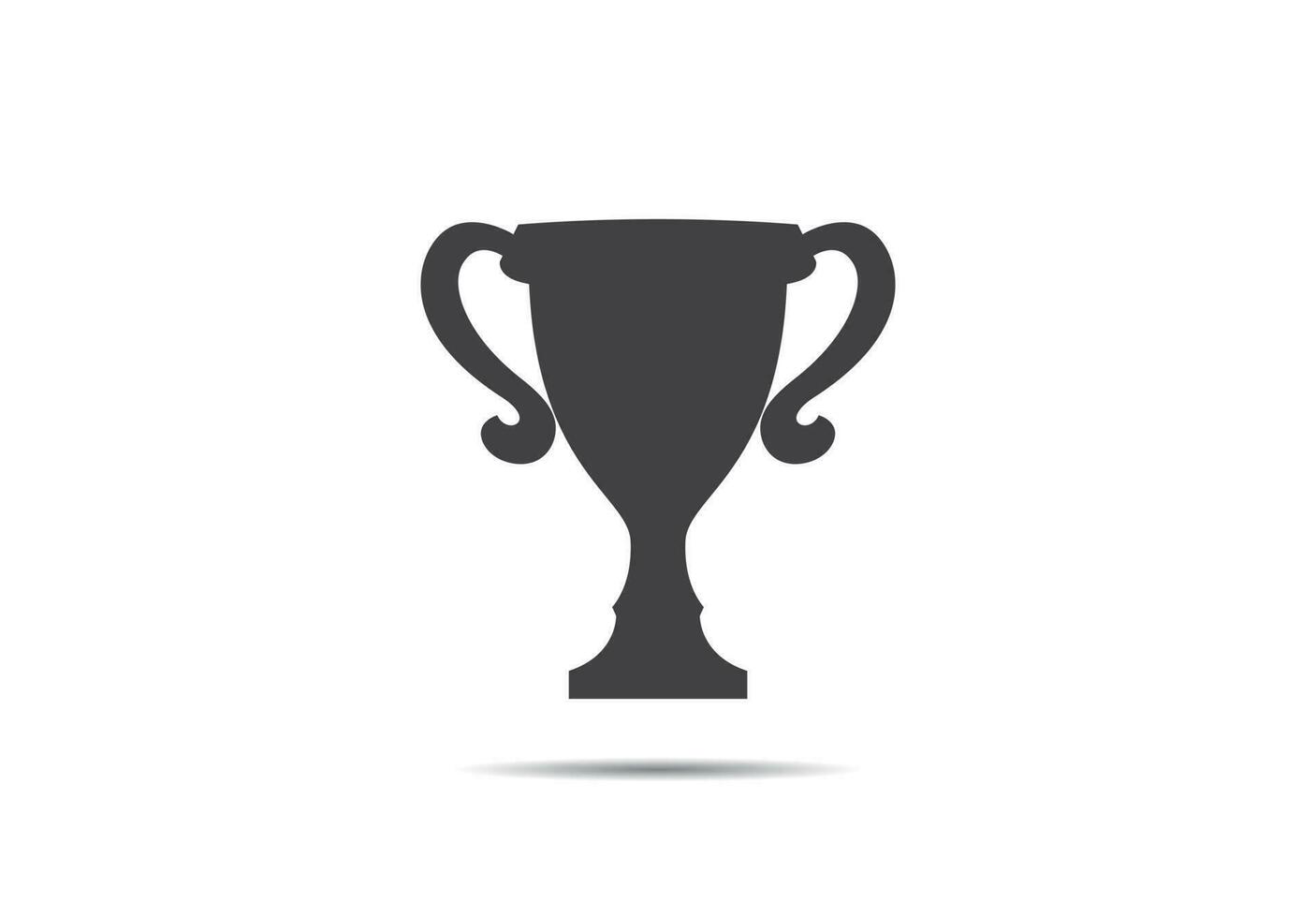 Trophy cup icon vector illustration on background
