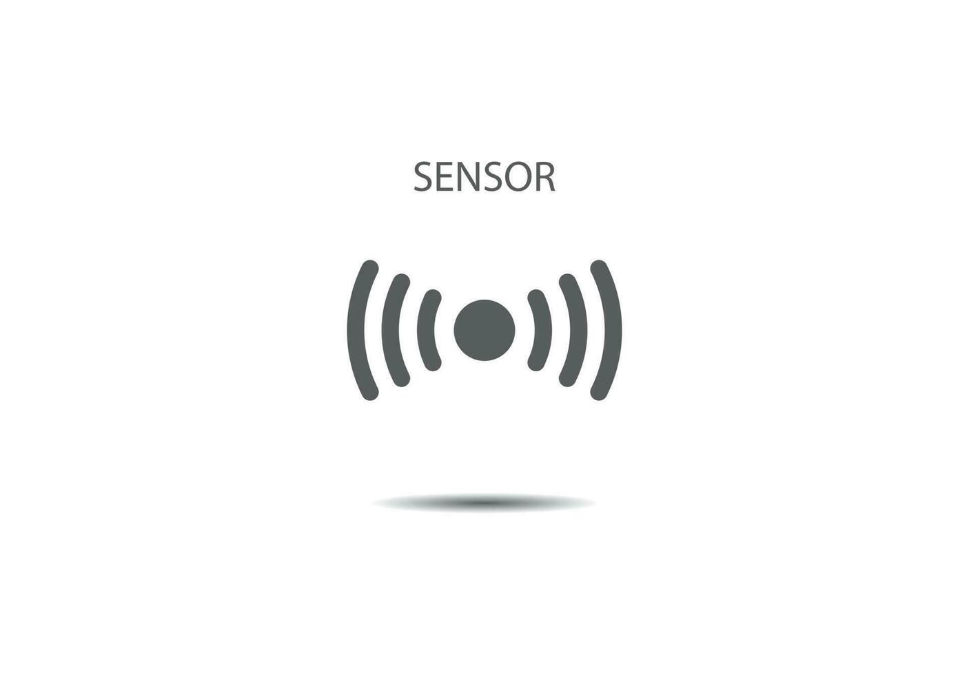 sensor icono vector ilustración en antecedentes