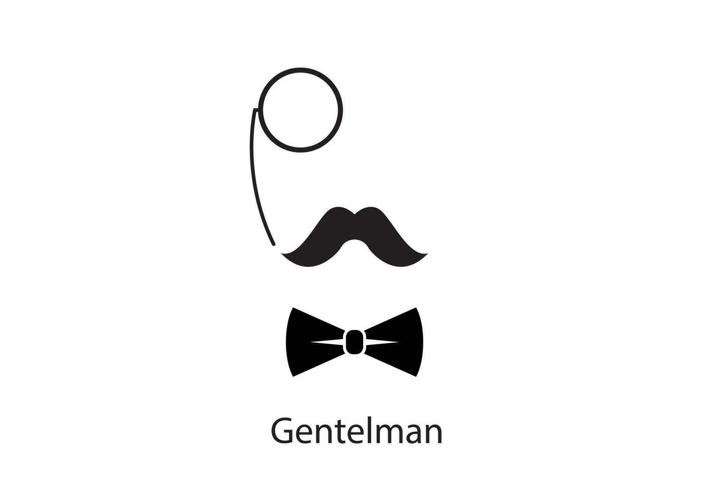 Gentleman accessories icon set vector