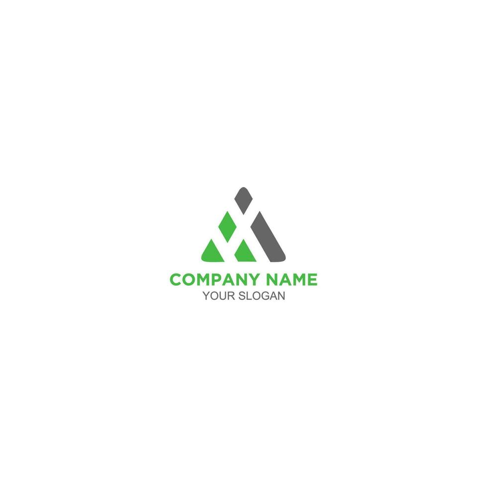 Triangle IH logo design vector