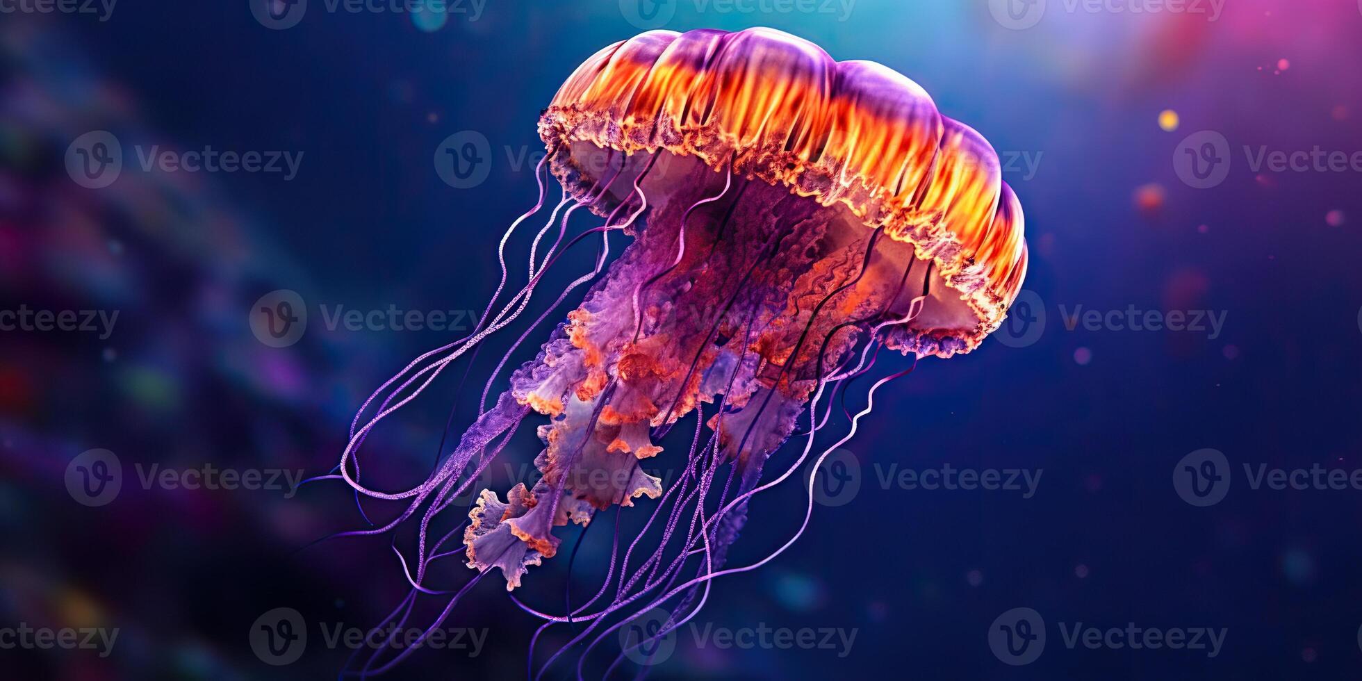 . . Sea underwater jelly fish jellyfish meduza. Graphic Art photo