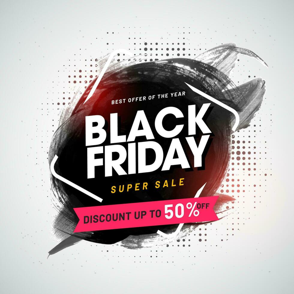 Black Friday Sale Concept. vector