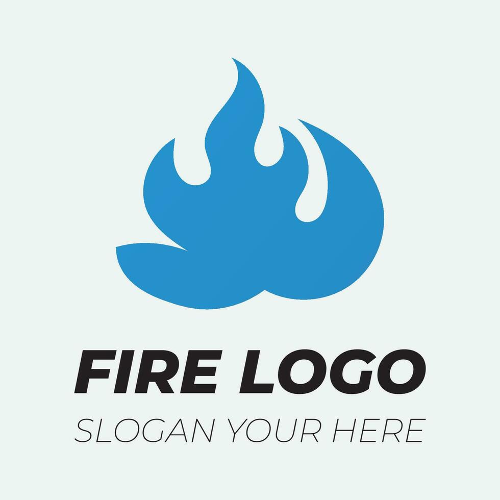 fuego logo diseño modelo ilustración. vector