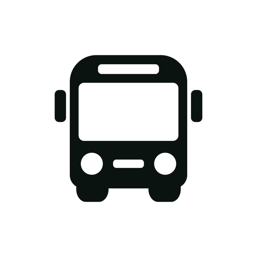 Bus icon isolated on white background vector