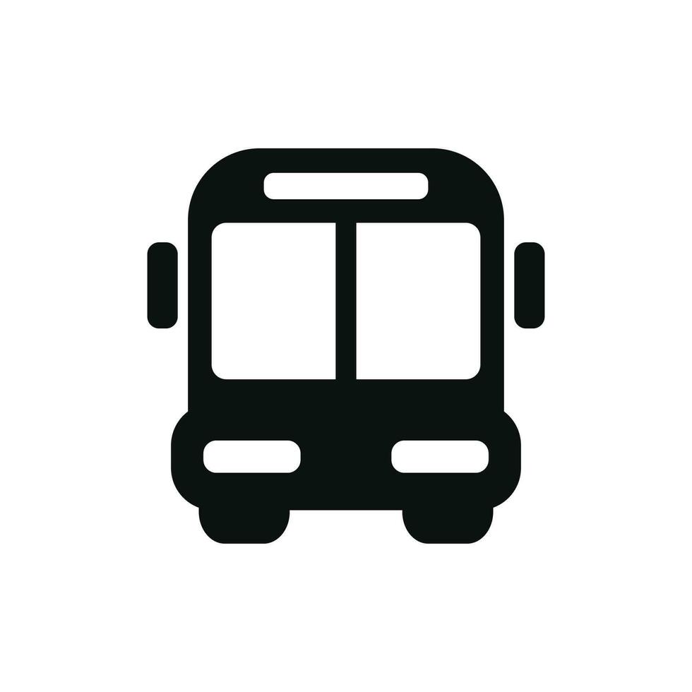 Bus icon isolated on white background vector