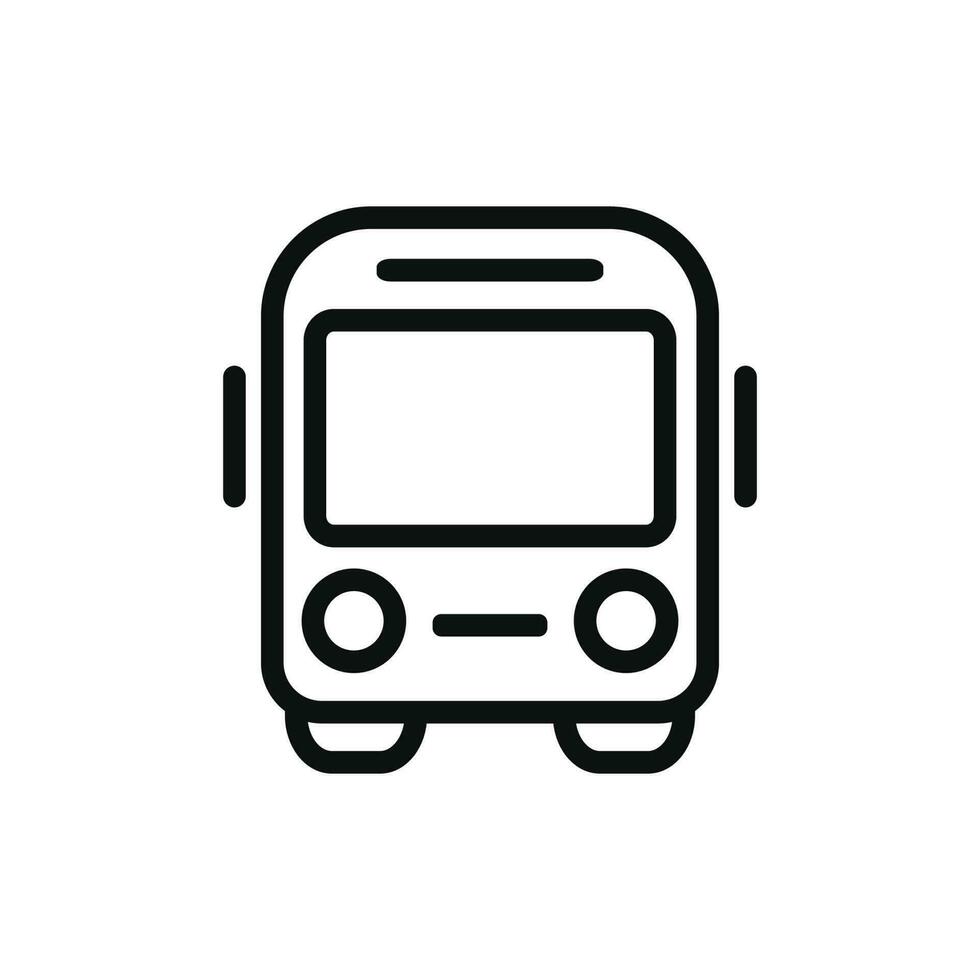 Bus icon isolated on white background vector