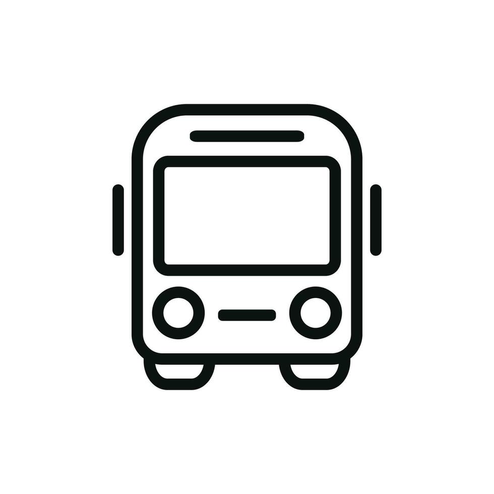 Bus icon isolated on white background vector