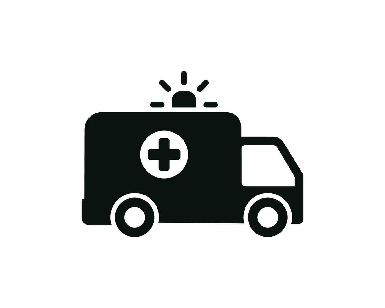 Ambulance icon isolated on white background vector