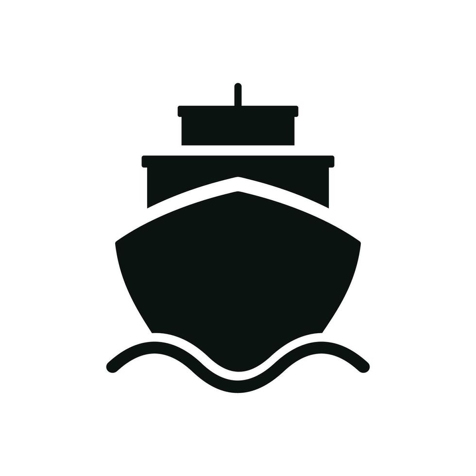 Ship icon isolated on white background vector