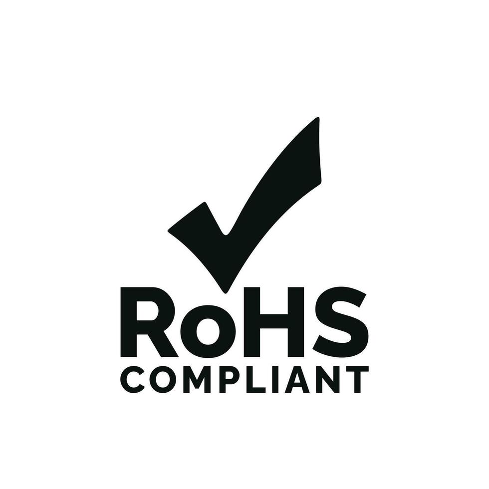 Rohs mark icon isolated on white background vector