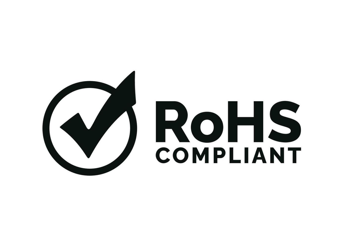 Rohs mark icon isolated on white background vector