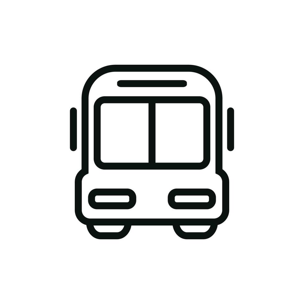 Bus icon isolated on white background vector