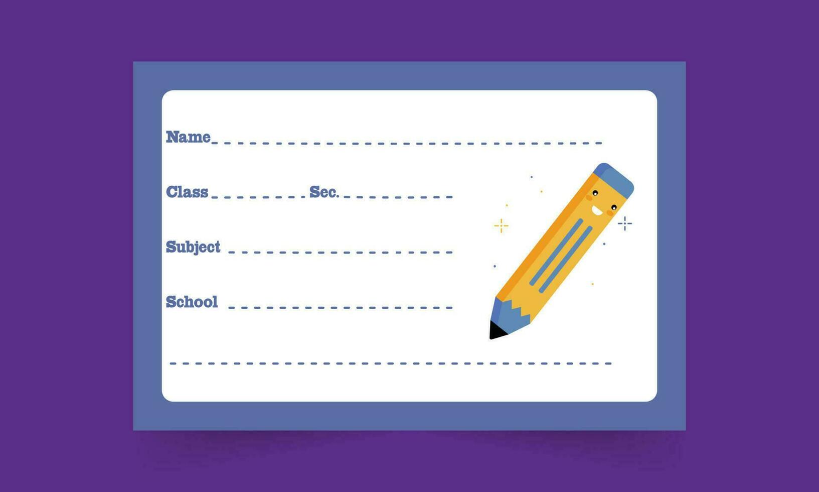 Name tag, Name Card, and Name Payslips. vector