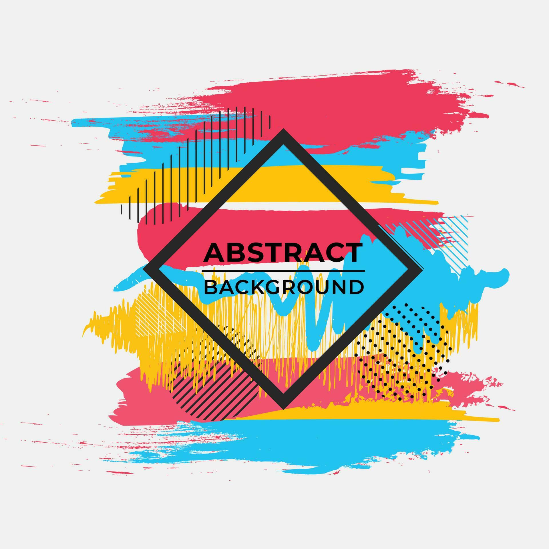 Dynamic frame stylish abstract geometric colorful splash background