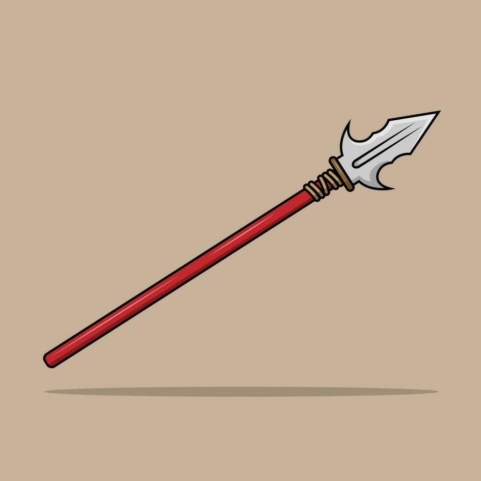 The Illustration of Spear vector