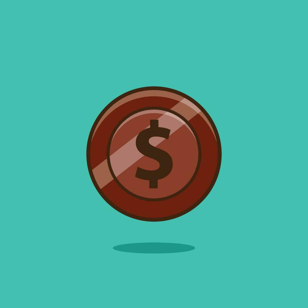 The Illustration of Coin Game vector