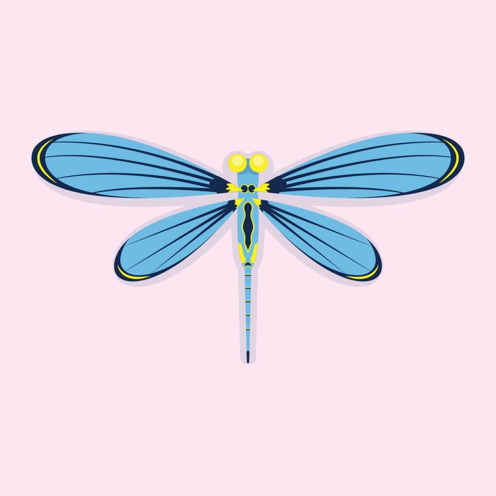 The Illustration of Dragonfly vector