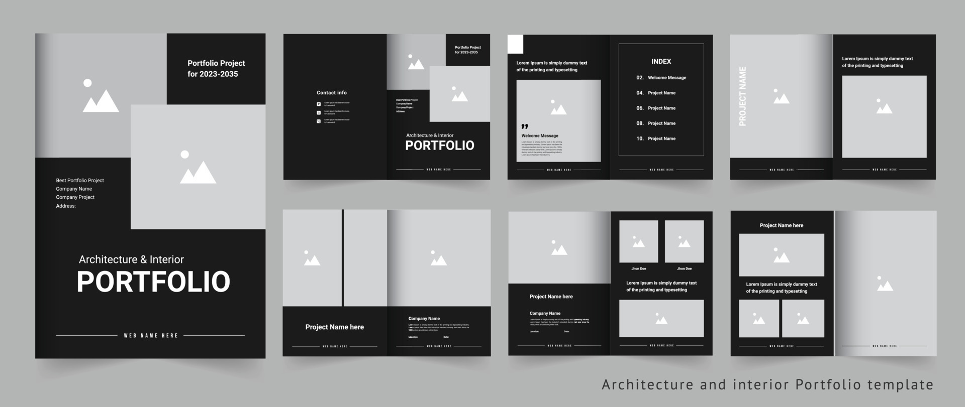 Modern and creative architecture portfolio or interior portfolio or ...