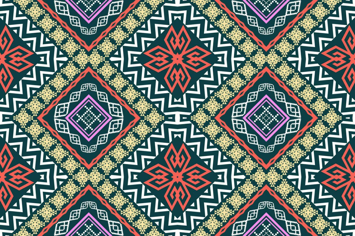 étnico figura azteca bordado estilo. geométrico ikat oriental tradicional Arte patrón de diseño para étnico fondo,fondo de pantalla,moda,ropa,envoltura,tela,elemento,pareo,gráfico,vector ilustración vector